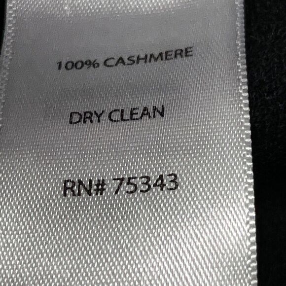 Cynthia Rowley Cashmere Turtleneck Sweater Medium Black Capsule Boho round Hem - Picture 5 of 10